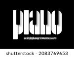 piano style font design  music... | Shutterstock .eps vector #2083769653