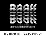 book turning pages style font... | Shutterstock .eps vector #2150140739