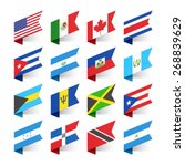 flags of the world  north... | Shutterstock .eps vector #268839629