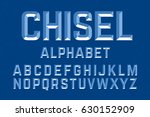 Chiseled Alphabet Letters Set...