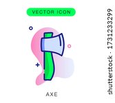 axe icon flat. illustration... | Shutterstock .eps vector #1731233299