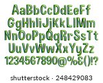 complete alphabet with digit... | Shutterstock . vector #248429083