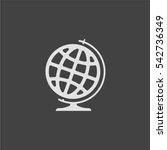 globe icon vector | Shutterstock .eps vector #542736349