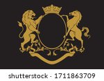 a coat of arms crest heraldic... | Shutterstock .eps vector #1711863709
