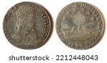 Old Coin Of 8 Soles From The...