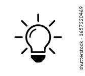 light bulb icon. idea  solution ... | Shutterstock .eps vector #1657320469