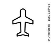 aircraft  plane icon symbol... | Shutterstock .eps vector #1657335496