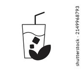 ice tea icon design. isolated... | Shutterstock .eps vector #2149968793