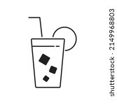 ice tea icon design. isolated... | Shutterstock .eps vector #2149968803