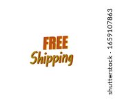 free shipping text in 3d | Shutterstock .eps vector #1659107863