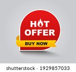 vector illustration hot offer... | Shutterstock .eps vector #1929857033