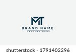 MT Logo Design Template Vector Graphic Branding Element.