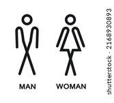 Vector Icon Man Woman Wc Toilet ...