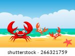 Red Crabs. Crabs On A Beach ...