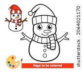 coloring book for kids  snowman ...