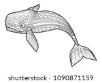 Vector Whale For Adult Anti...
