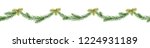 close up fir branch curved... | Shutterstock .eps vector #1224931189