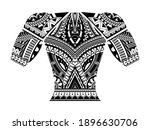 polynesian tattoo wrist sleeve... | Shutterstock .eps vector #1896630706