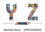 vector graphic alphabet in a... | Shutterstock .eps vector #1996206860