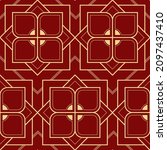 vector modern geometric tiles... | Shutterstock .eps vector #2097437410