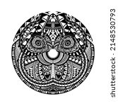 maori circle tattoo shape ... | Shutterstock .eps vector #2148530793