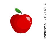 icon of fresh red apple... | Shutterstock .eps vector #2112449813