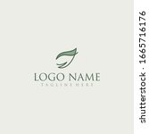 nature leaf logo design modern | Shutterstock .eps vector #1665716176