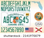 Florida License Car Plate...
