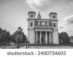 Small photo of Assumption cathedral in the city of Vac, Hungary. High quality photo