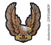 Embroidered patch eagle with...