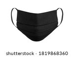 black protection face mask with ... | Shutterstock . vector #1819868360