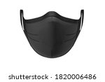 black protection face mask with ... | Shutterstock . vector #1820006486