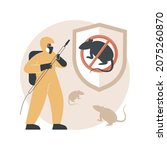 Rodents pest control service abstract concept vector illustration. Rodent control service, house proofing, rats trapping program, mice exterminator, 24 hour pest removal abstract metaphor.