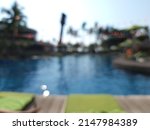 Blur Focus Of Outdoor Swimming...