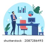 successful businessman in... | Shutterstock .eps vector #2087286493