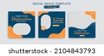 editable template post for... | Shutterstock .eps vector #2104843793