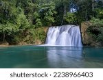 Roberto Barrios, blue water waterfalls, tropical paradise in the jungle, Mexico, Chiapas