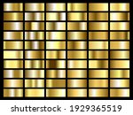 set of gold foil texture... | Shutterstock .eps vector #1929365519