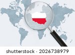 world map with a magnifying... | Shutterstock .eps vector #2026738979
