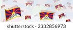 tibet flag themed abstract...