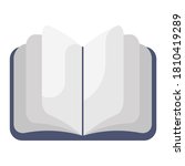 book reading icon style  flat... | Shutterstock .eps vector #1810419289