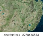 Heilongjiang, province of China. High resolution satellite map