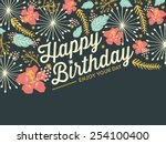 Happy Birthday Card With...