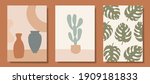 wall decoration vector set. art ... | Shutterstock .eps vector #1909181833