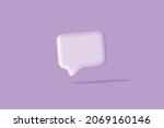light purple chat bubbles on... | Shutterstock .eps vector #2069160146