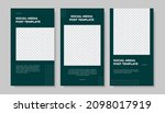 unique modern editable social... | Shutterstock .eps vector #2098017919
