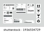 barcode label delivery template ... | Shutterstock .eps vector #1936534729