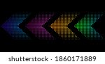 retro neon arrows  great design ... | Shutterstock .eps vector #1860171889
