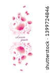 delicate pink flower... | Shutterstock .eps vector #1399724846