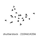a flock of flying birds. free... | Shutterstock .eps vector #2104614206